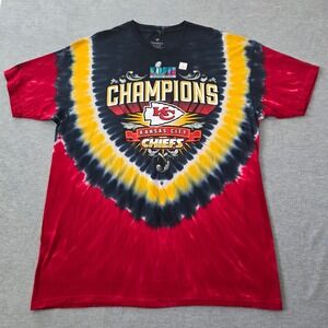 Fanatics Kansas City Chiefs Super Bowl LVII Champions Tie Dye T-Shirt Mens 3XL